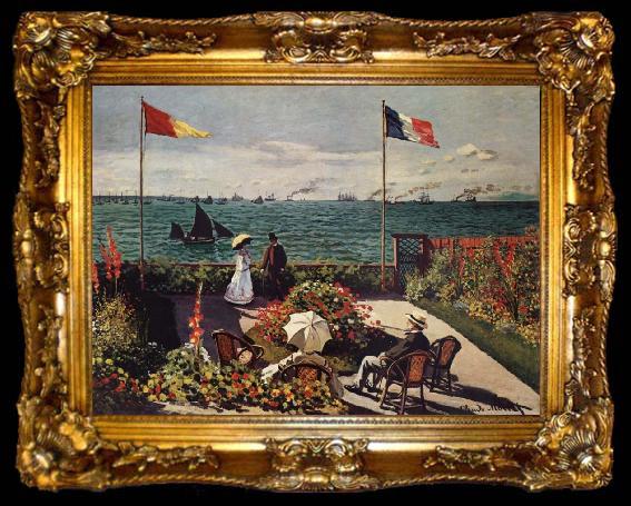 framed  Claude Monet Terrace at Sainte, ta009-2